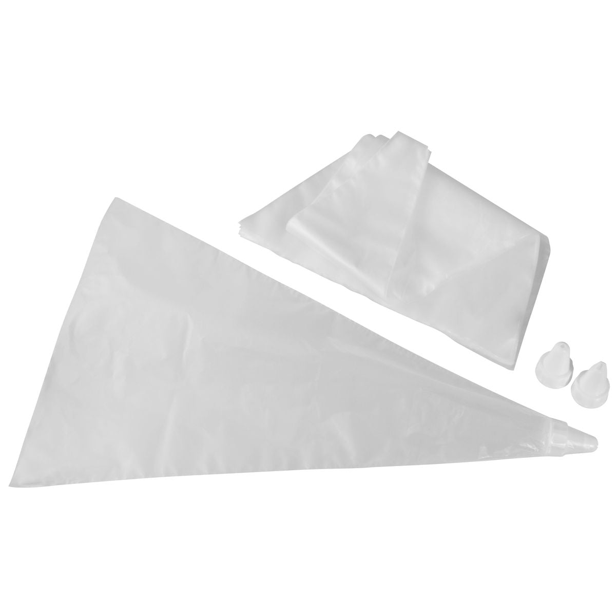 Lot de 20 poches à douille jetables et 3 embouts plastique réemployables 32 cm Zenker Smart Pastry Zenker - Mathon - 1