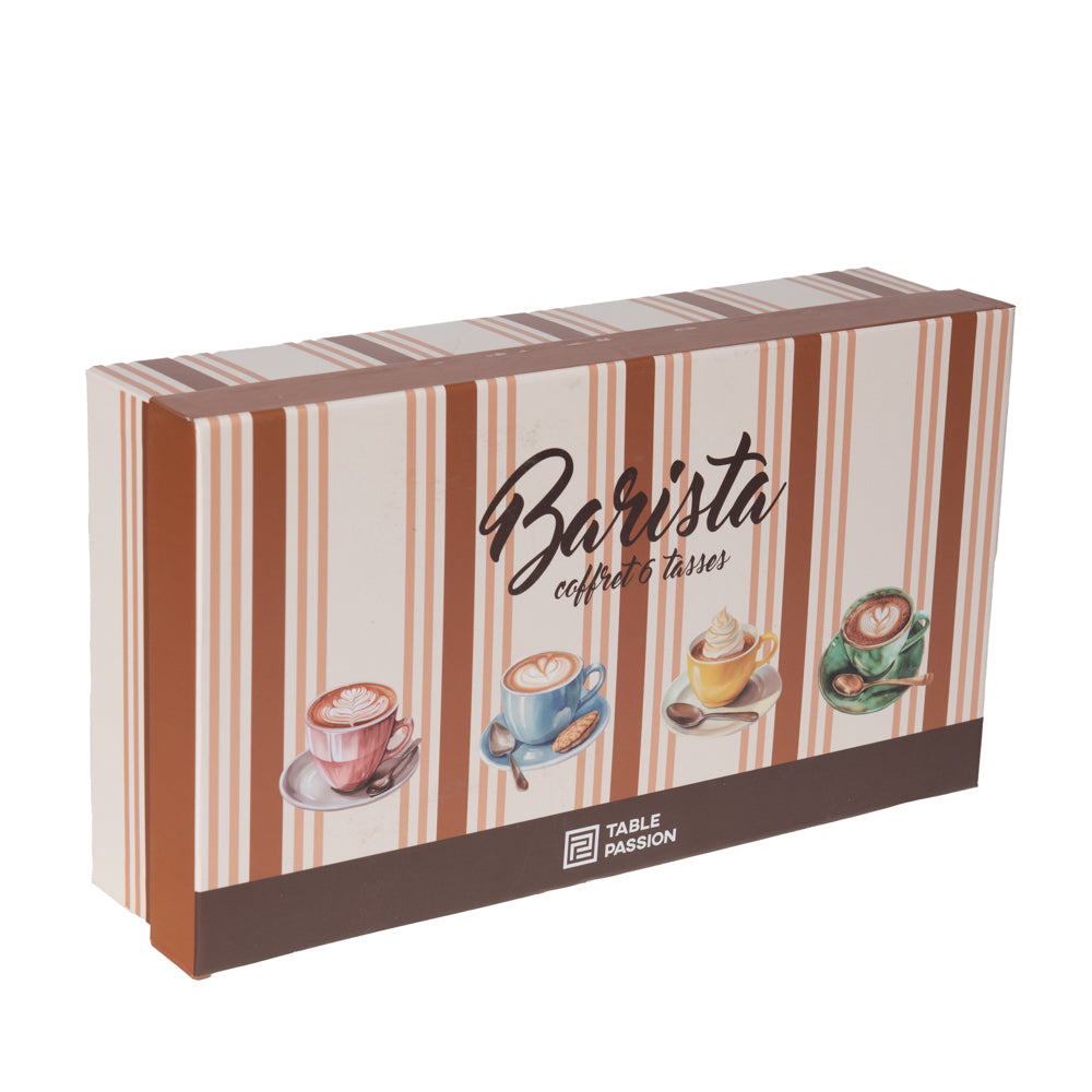 Coffret de 6 tasses Barista 23 cl Table passion - Mathon - 2