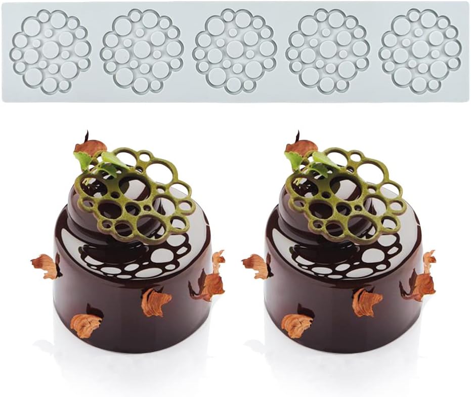 moule à impression artisanale en sucre, décoration de cuisine moléculaire pour gâteau comestible, 5 Trous Bulle Vendos85 - Mathon