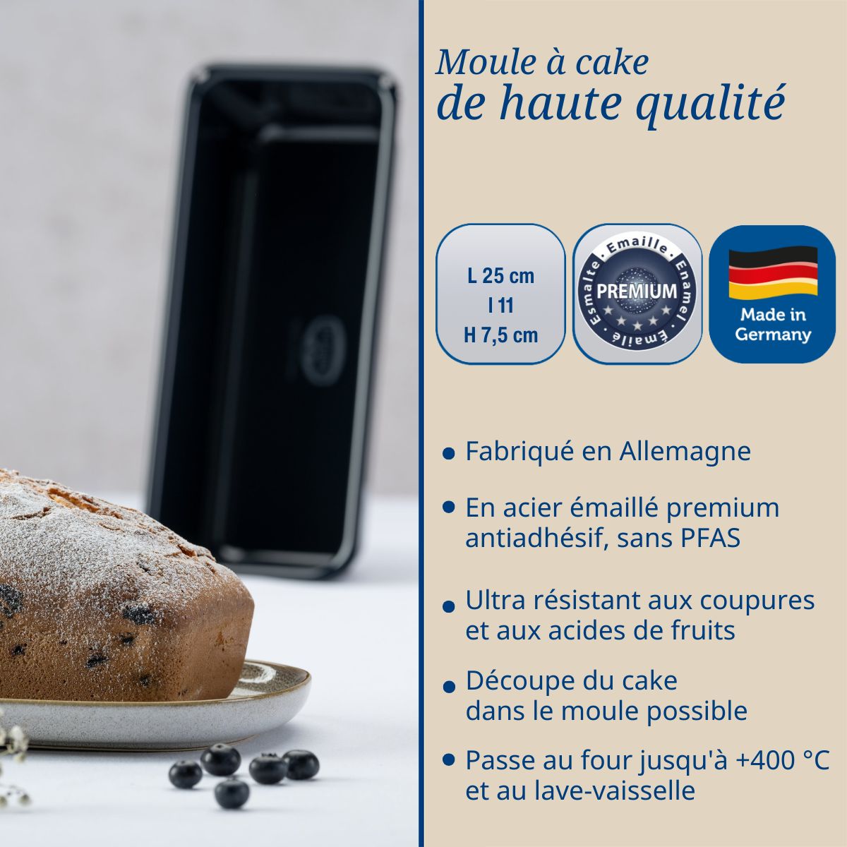 Moule à cake coins arrondis 25 cm Dr Oetker Back Liebe Dr. Oetker - Mathon - 3