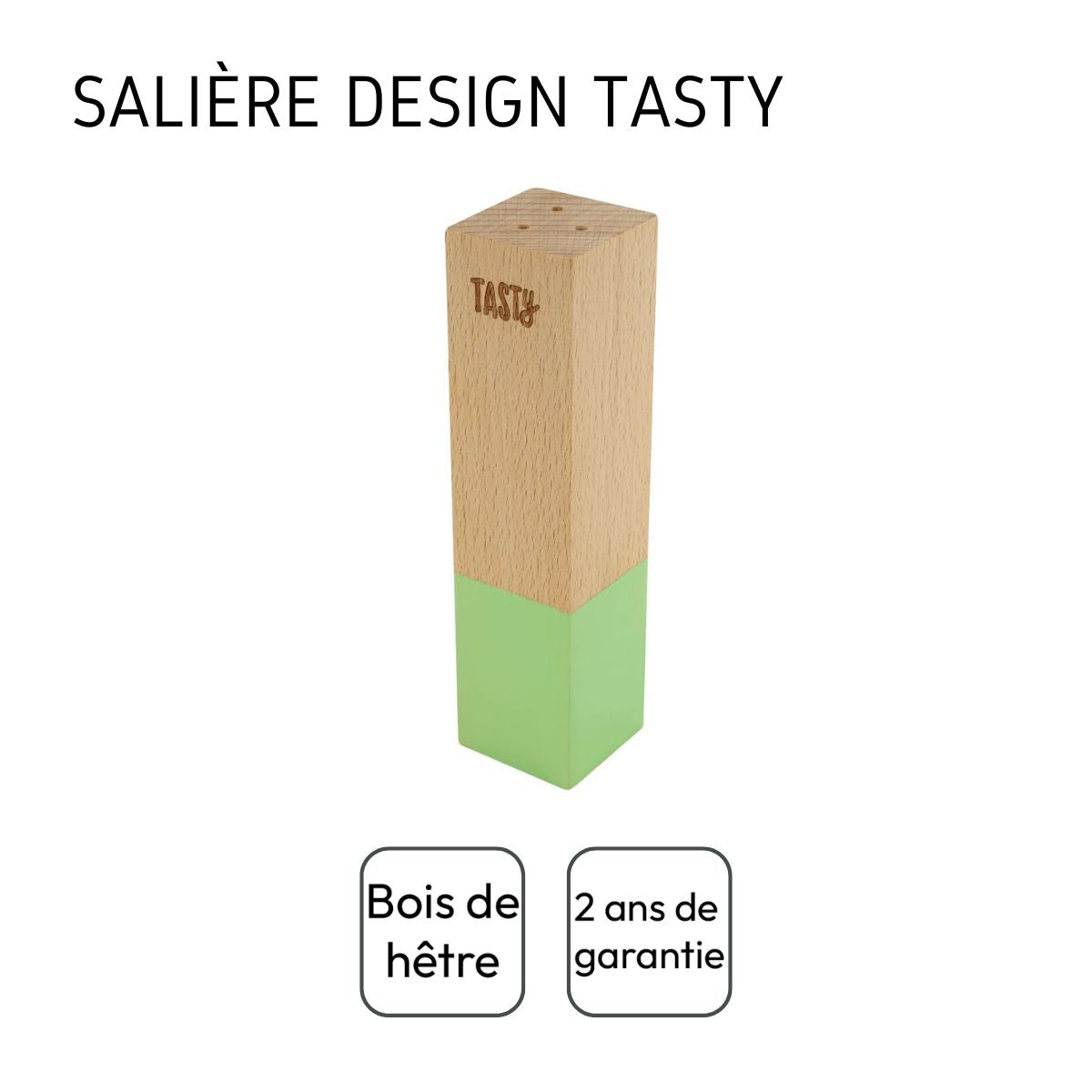 Salière en bois Tasty Green Tasty - Mathon - 4