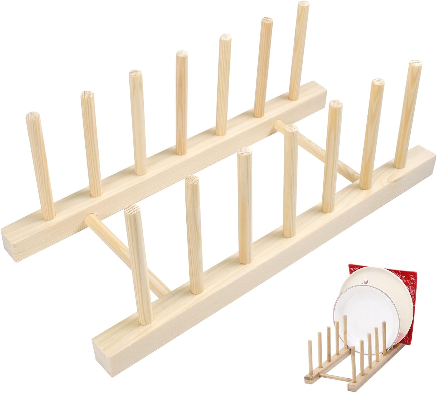 Egouttoir Vaisselle en Bois 6 rangements Vendos85 - Mathon