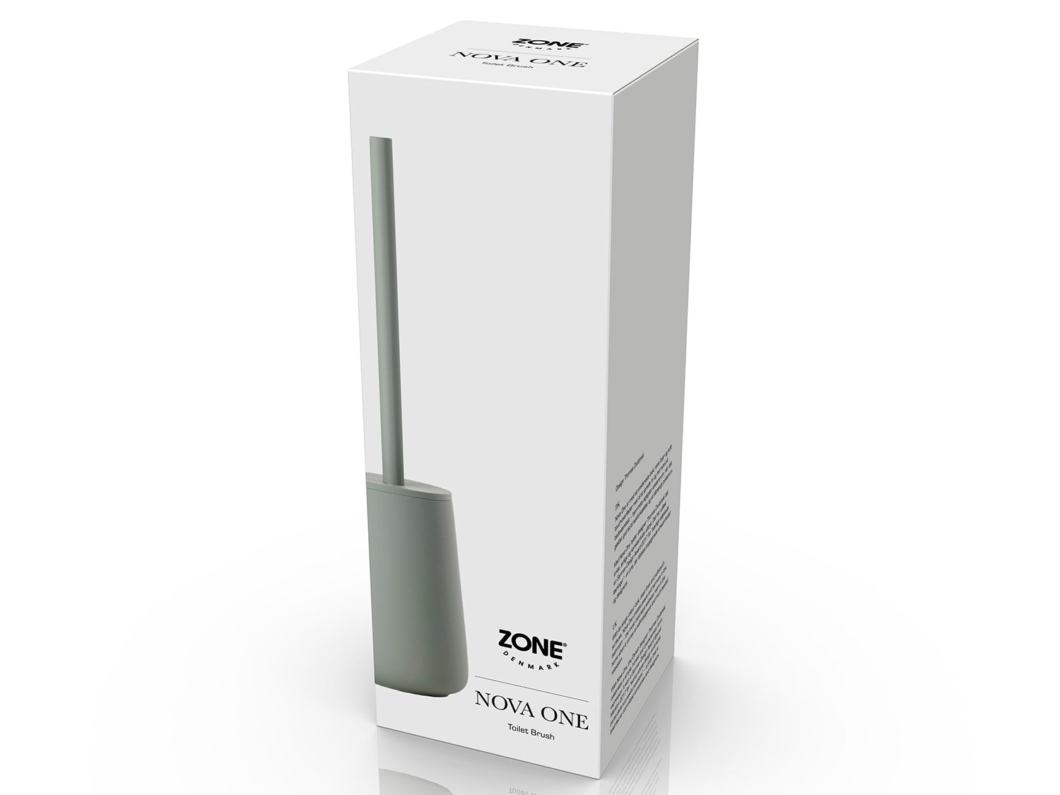Brosse de toilette NOVA ONE en grès et acier Vert matcha Zone Denmark - Mathon - 2