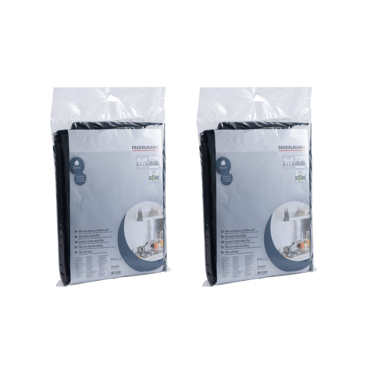 Lot de 2 filtres hotte 47 x 57 cm  Tecno Fackelmann - Mathon - 2