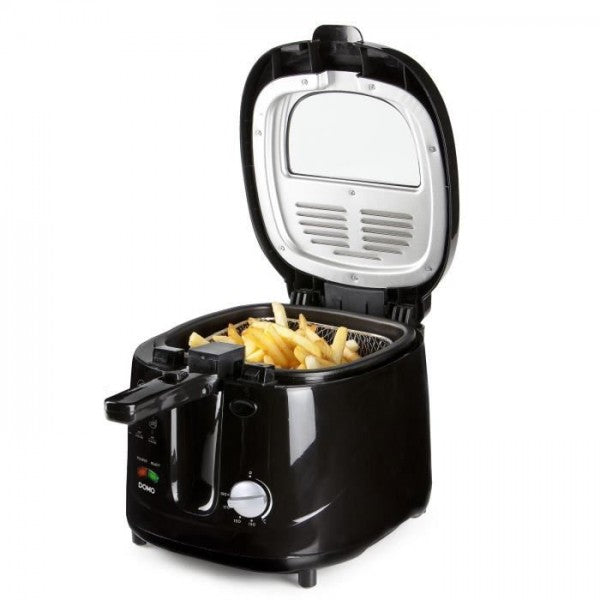 Friteuse Electrique  Classique - Domo Do461fr - 2.5l - Noir - Thermost Domo - Mathon - 2