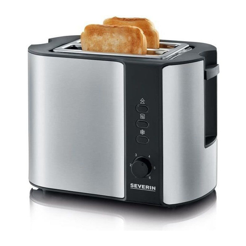 At2589 Grille-pain, 2 Fentes Pour 2 Tranches : Griller, Degeler Et Rechauffer, Support Viennoiseries, Centrage Auto, Ino Severin - Mathon - 1