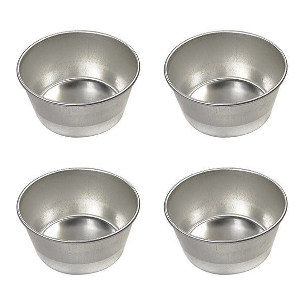 Lot de 4 moules à muffin en fer blanc Gobel - Mathon