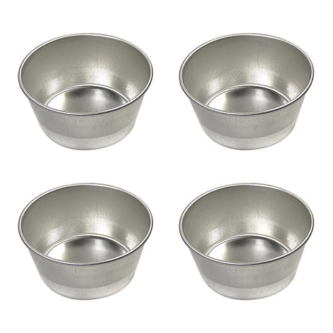 Lot de 4 moules à muffin en fer blanc Gobel - Mathon