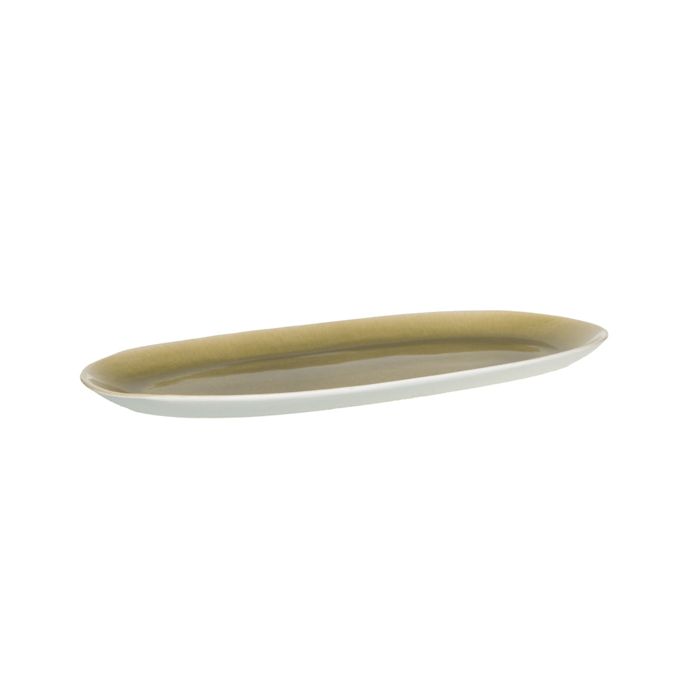 Plat ovale Oslo jaune 38x19 cm Table passion - Mathon - 2