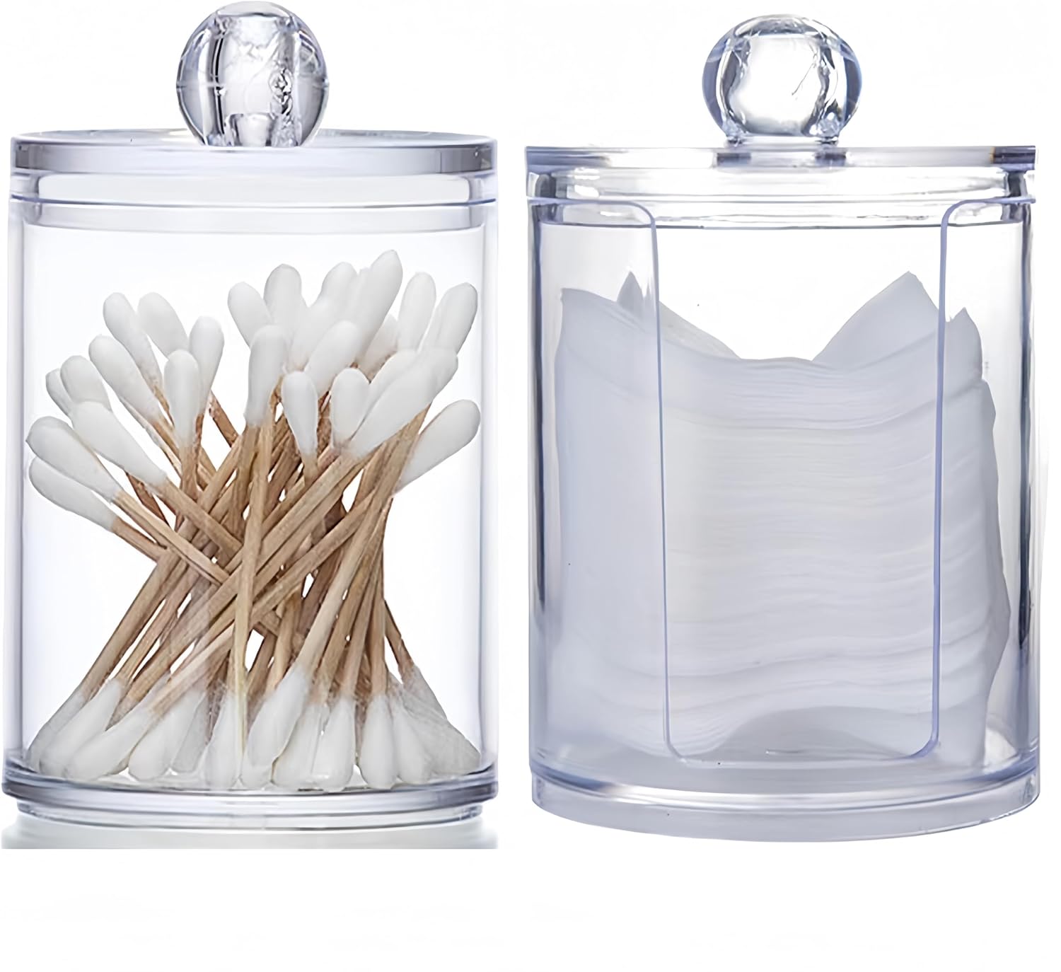 Boîte Coton Tige + Rangement Transparent en PET Vendos85 - Mathon