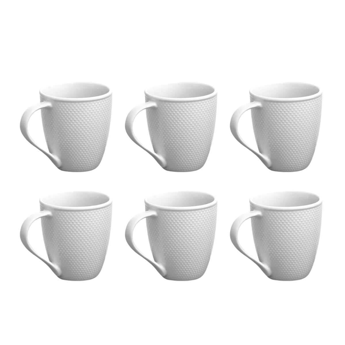 Lot de 6 mugs blanc - "Serenity" Laguiole Cuisson - Mathon - 2