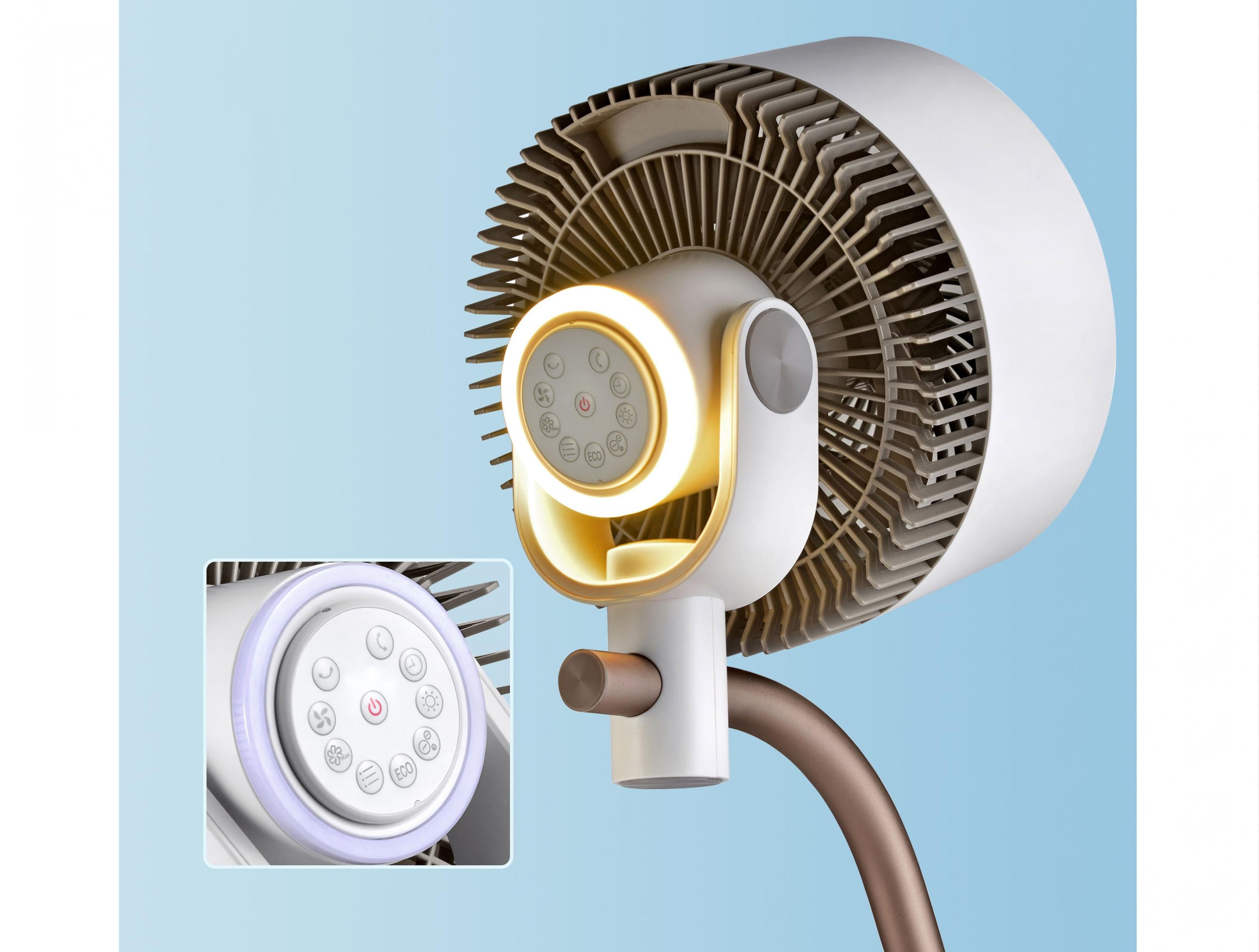 Ventilateur de sol DC avec lumière ambiante Purline - Mathon - 6