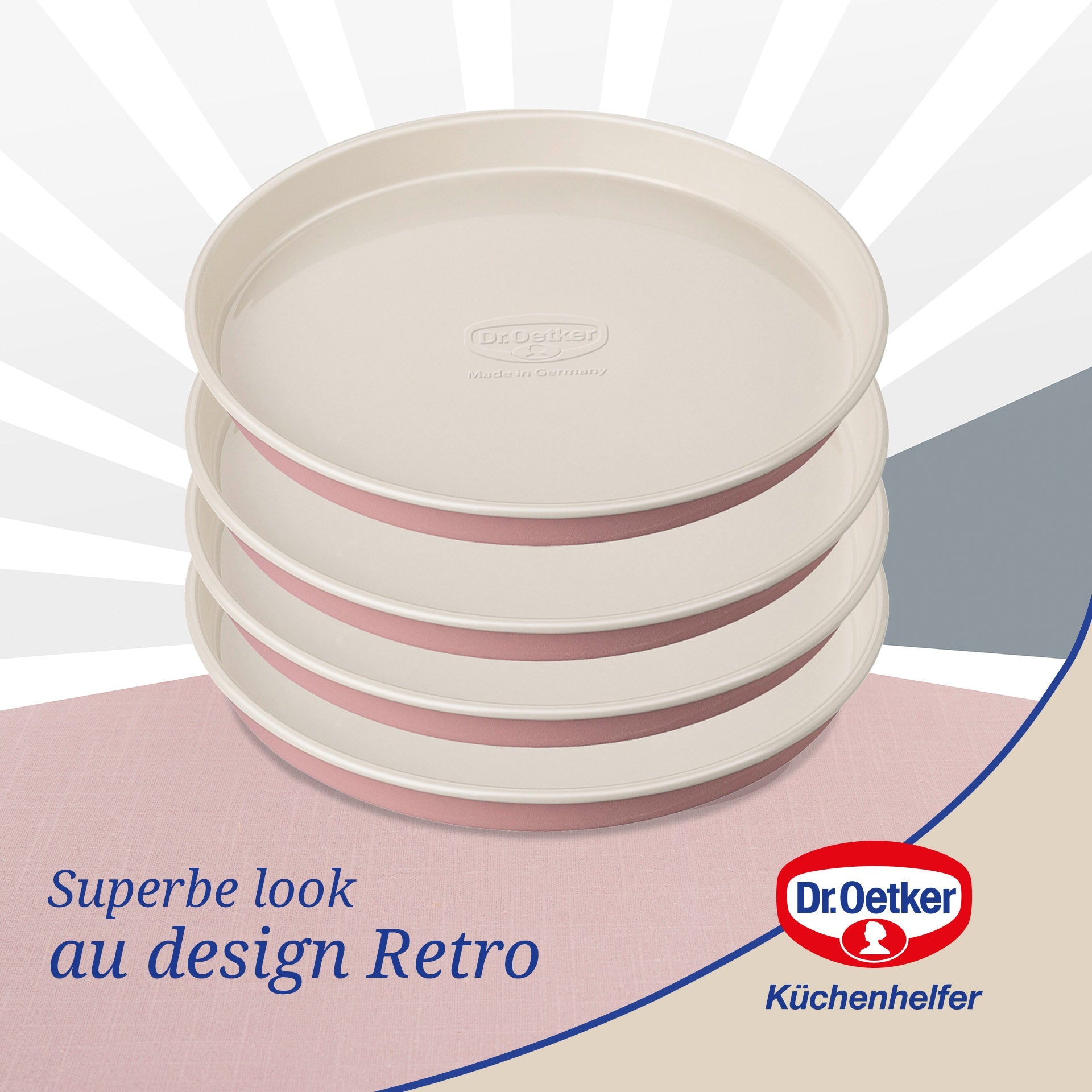 Set 4 moules pour gâteaux à étages 17 cm Dr. Oetker Rétro Dr. Oetker - Mathon - 6