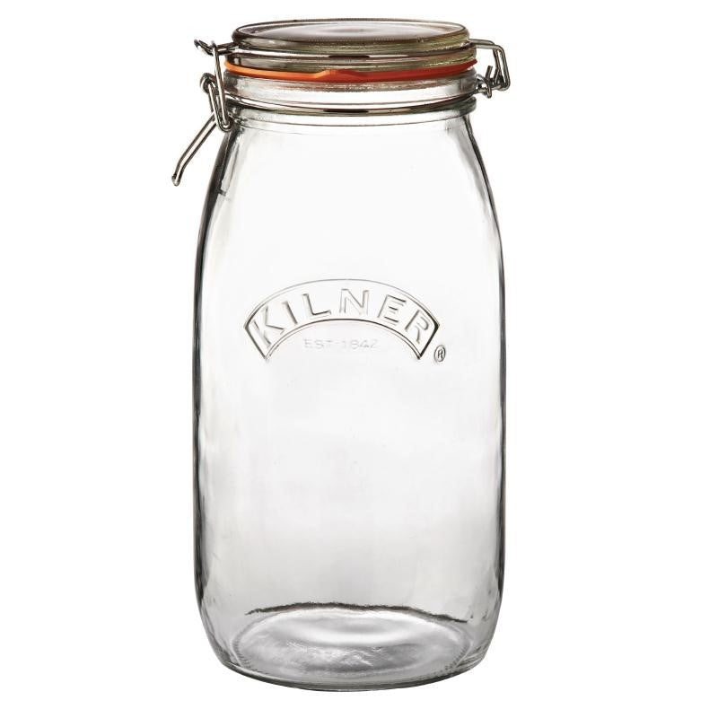 Bocal pour conserves en verre avec clip -  3 L Kilner - Mathon