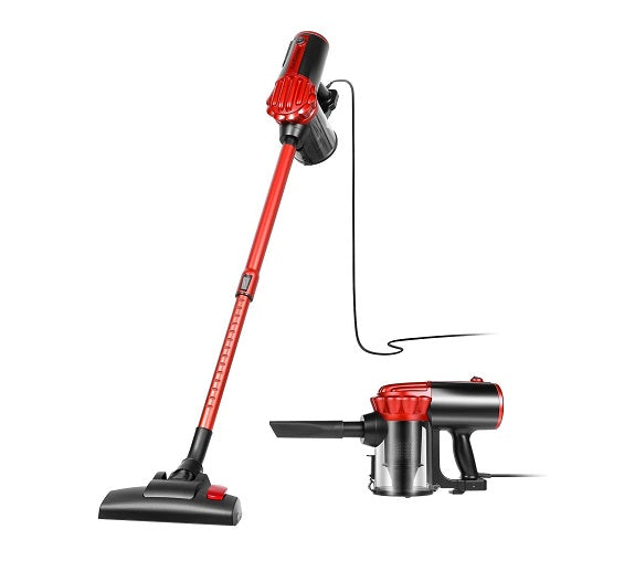 Aspirateur Balai sans Sac 2 en 1 800W rouge noir Vendos85 - Mathon
