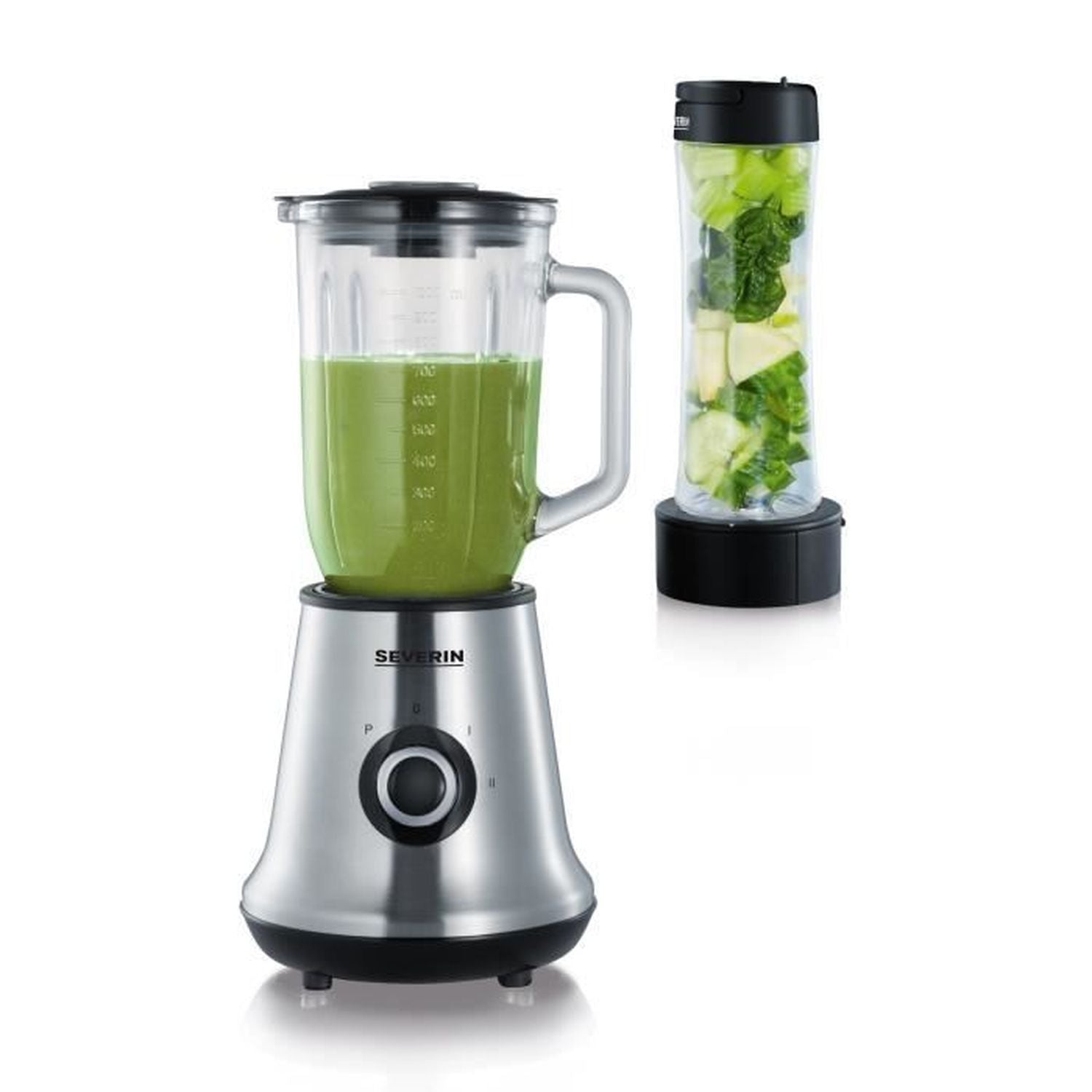 Blender classique avec extracteur de nutriments - 500w - capacité 1l - lames inox Severin - Mathon - 1