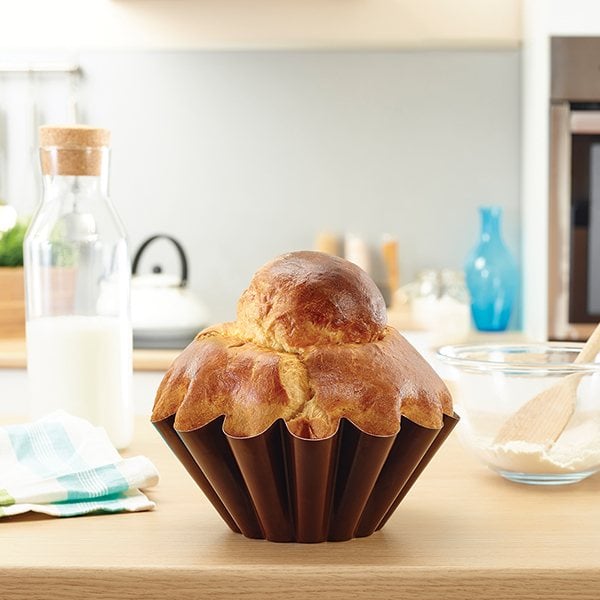 Moule a brioche acier revêtu 20 cm Gobel - Mathon - 1