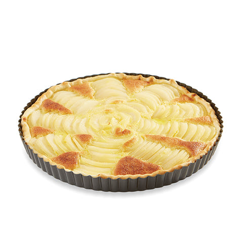 Moule à tarte acier revêtu antiadhérent bords cannelés 28 cm Mathon - Mathon - 1