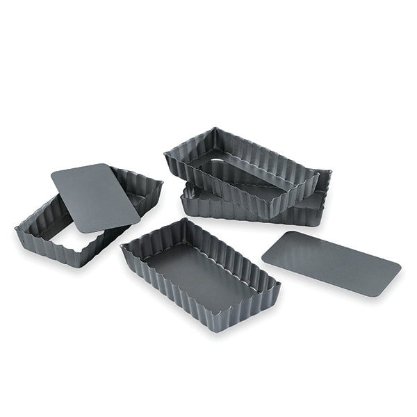 Set de 4 moules à tartelettes avec fonds amovibles Mathon - Mathon - 2