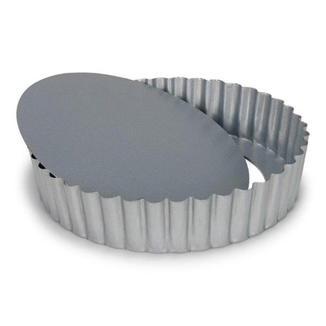 Moule à tarte fond amovible acier revêtu 20 cm Patisse - Mathon