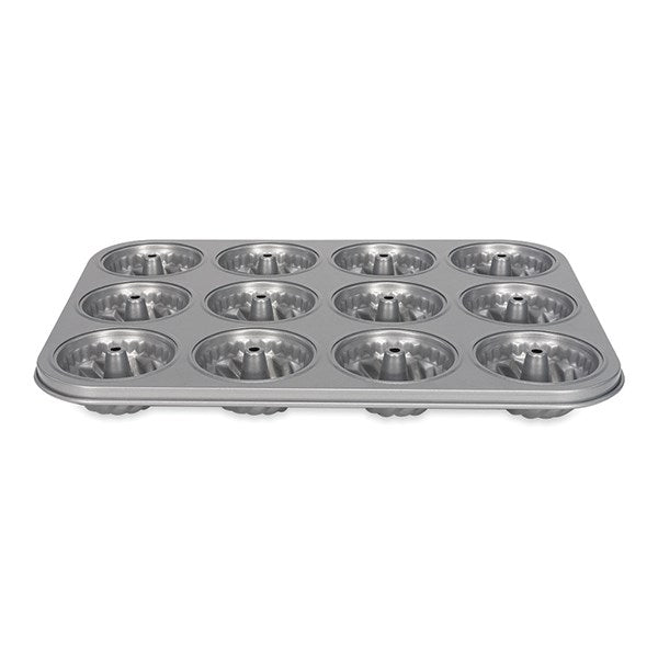 Moule en acier revêtement anti-adhérent 12 mini kouglofs Patisse - Mathon - 1