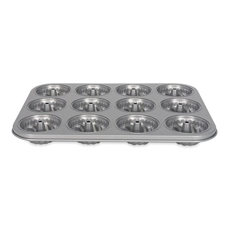 Moule en acier revêtement anti-adhérent 12 mini kouglofs Patisse - Mathon - 1