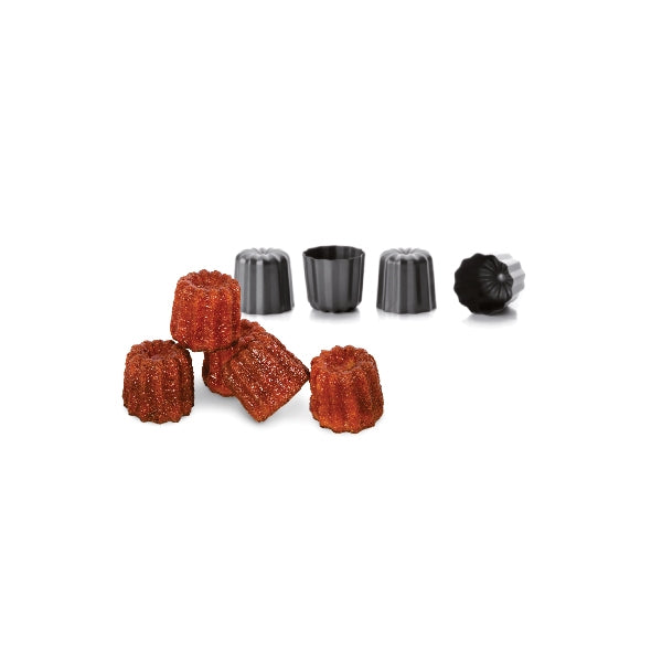 Set de 4 moules canelés acier antiadhérent 6 cm Ibili - Mathon - 2