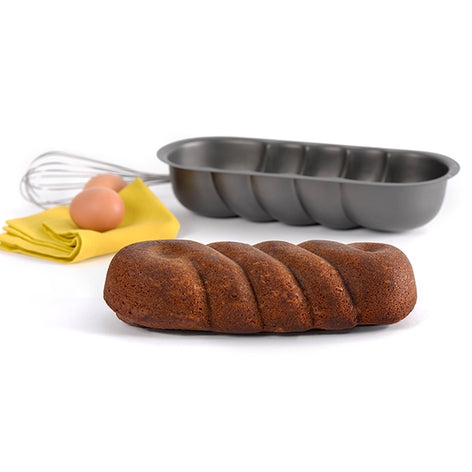 Moule à brioche torsade en acier revêtu - Mathon - 1