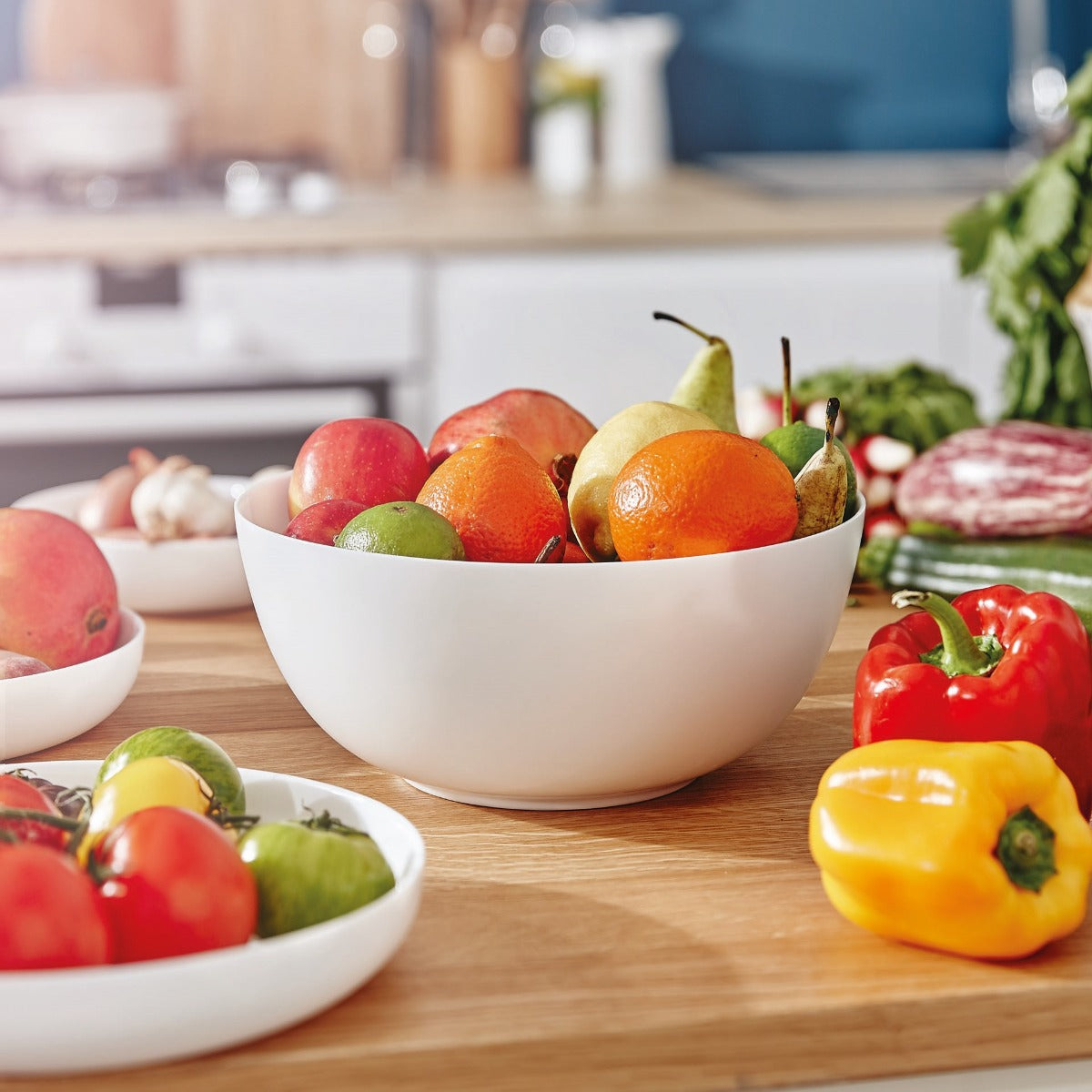 Saladier blanc 26cm Diwali  - Verre opale extra résistant Luminarc - Mathon - 3