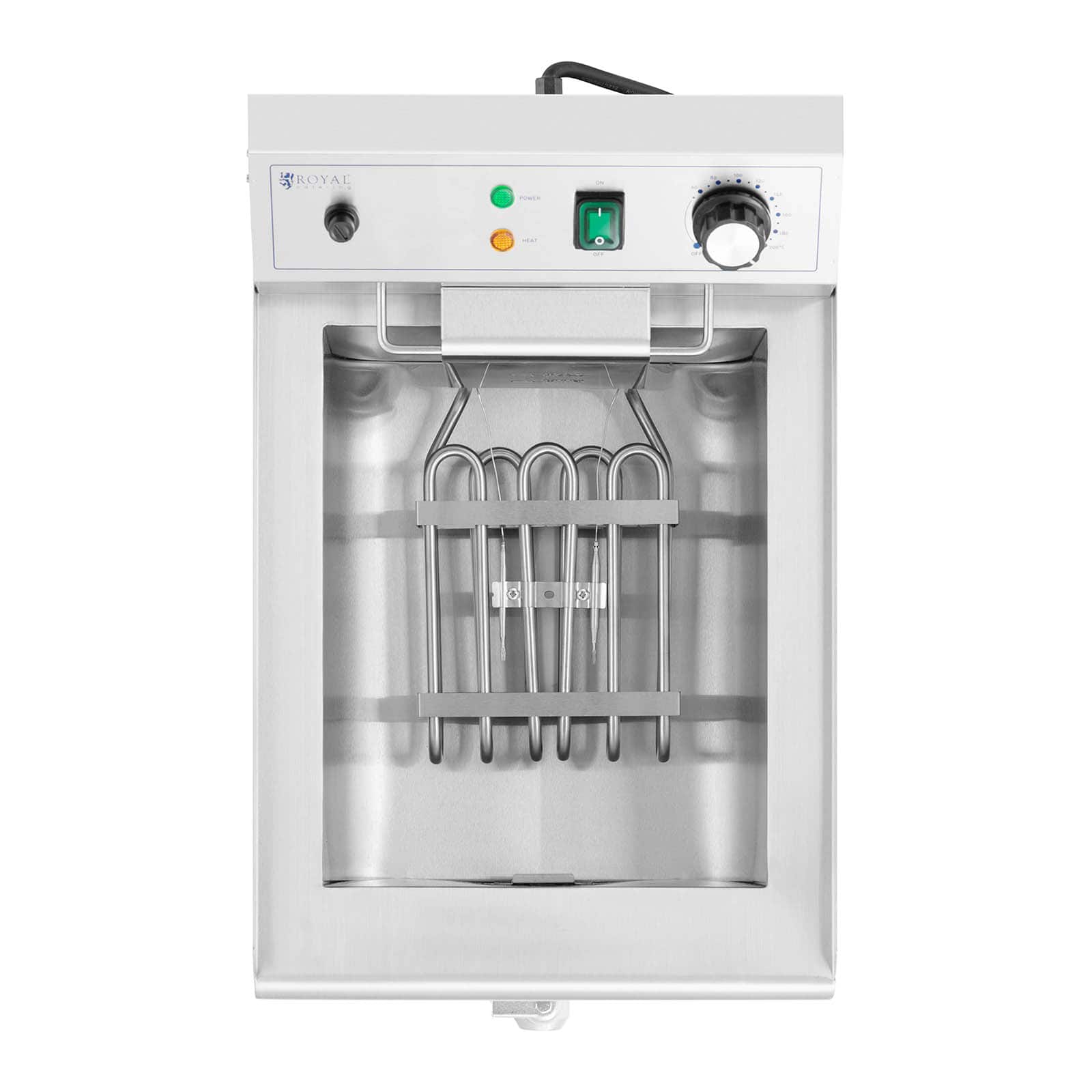 Friteuse électrique 13 litres 3000 watts robinet de vidange zone froide professionnel acier inoxydable 14_0003986 - Mathon - 4
