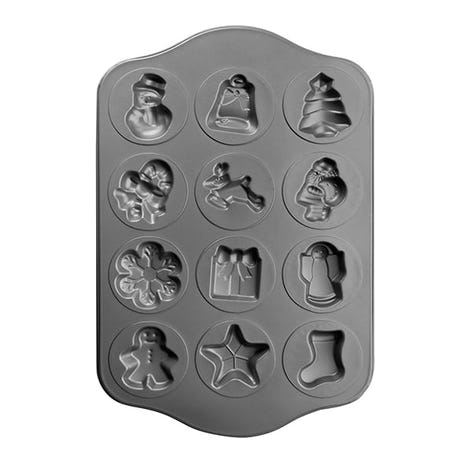 Plaque en acier 12 biscuits Noël Ibili - Mathon - 1