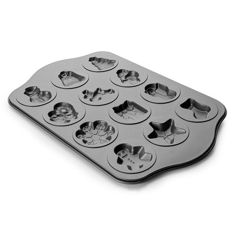 Plaque en acier 12 biscuits Noël Ibili - Mathon - 2