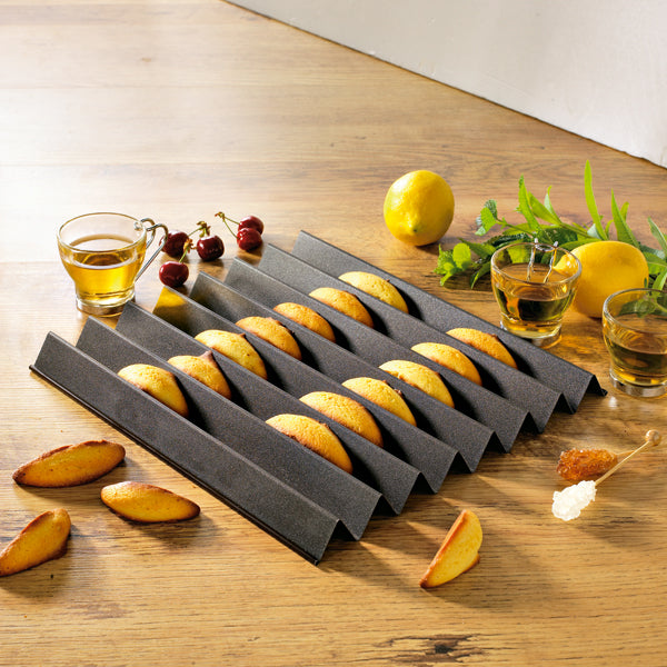 Plaque dents de loup acier revêtu antiadhérent 30 cm Mathon - Mathon - 2