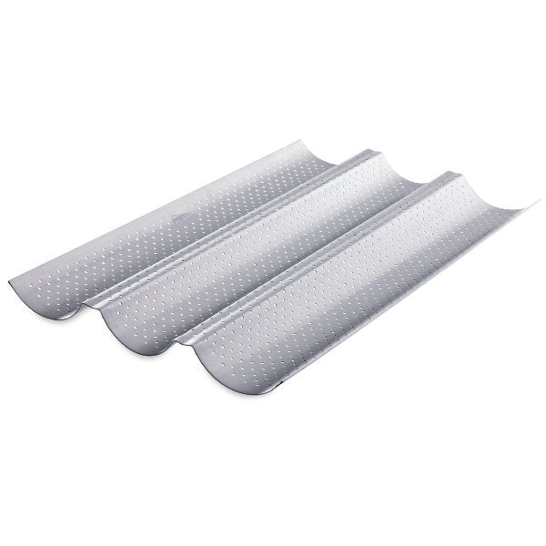 Plaque 3 baguettes perforée avec revêtement anti-adhésif Patisse - Mathon - 2
