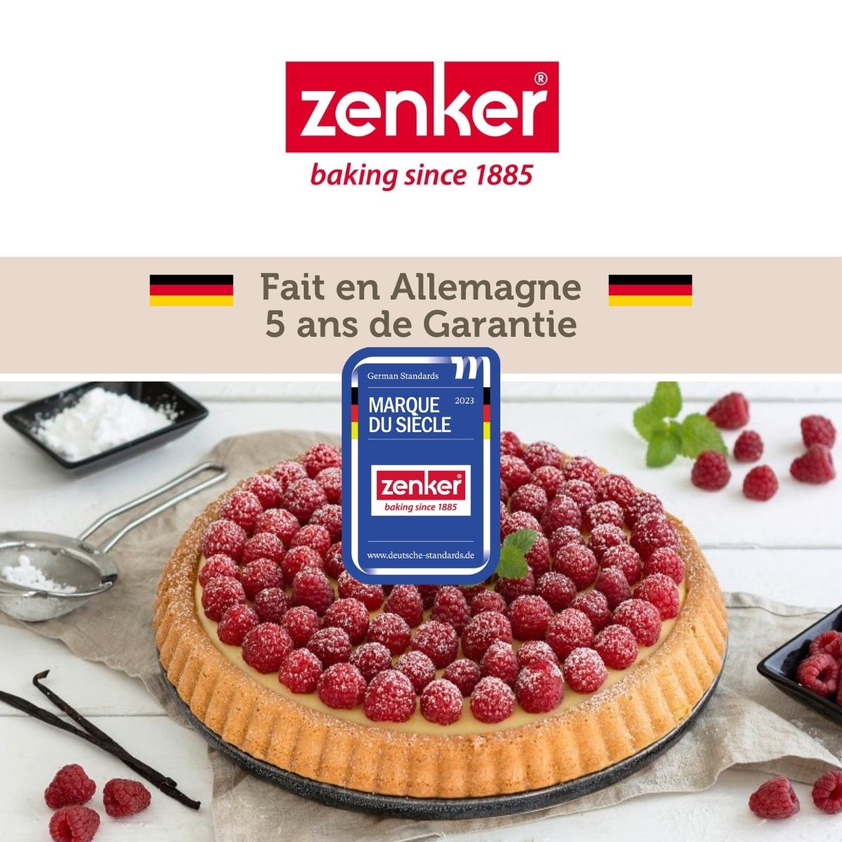 Moule à tarte renversée 28 cm Zenker Black Metallic Zenker - Mathon - 6