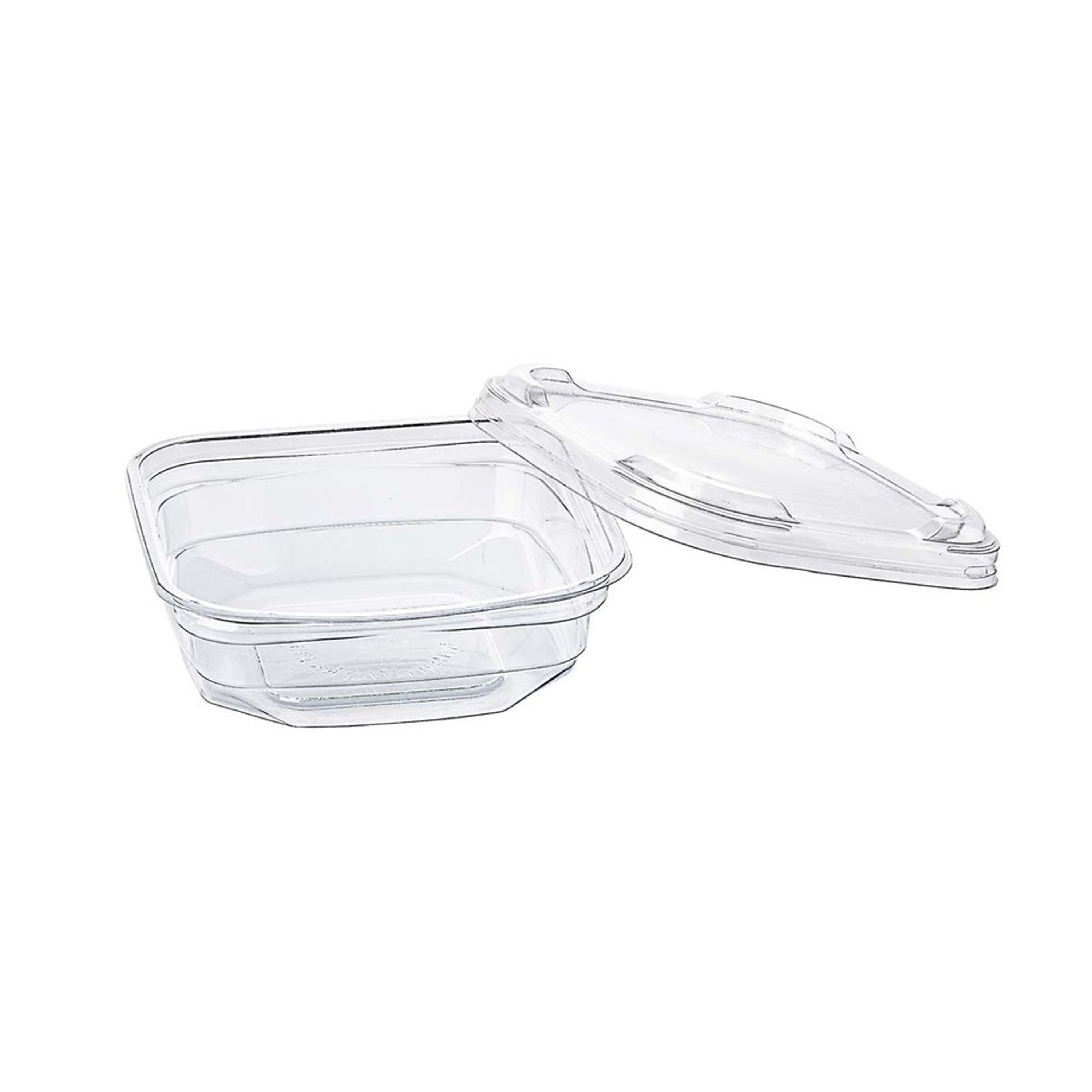 600Pcs - Pot Deli carré PLA  60x40mm  250ml FirstPack - Mathon