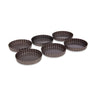 Set de 6 moules à tartelette avec fond amovible acier revêtement antiadhérent 12 cm Mathon - Mathon - 3