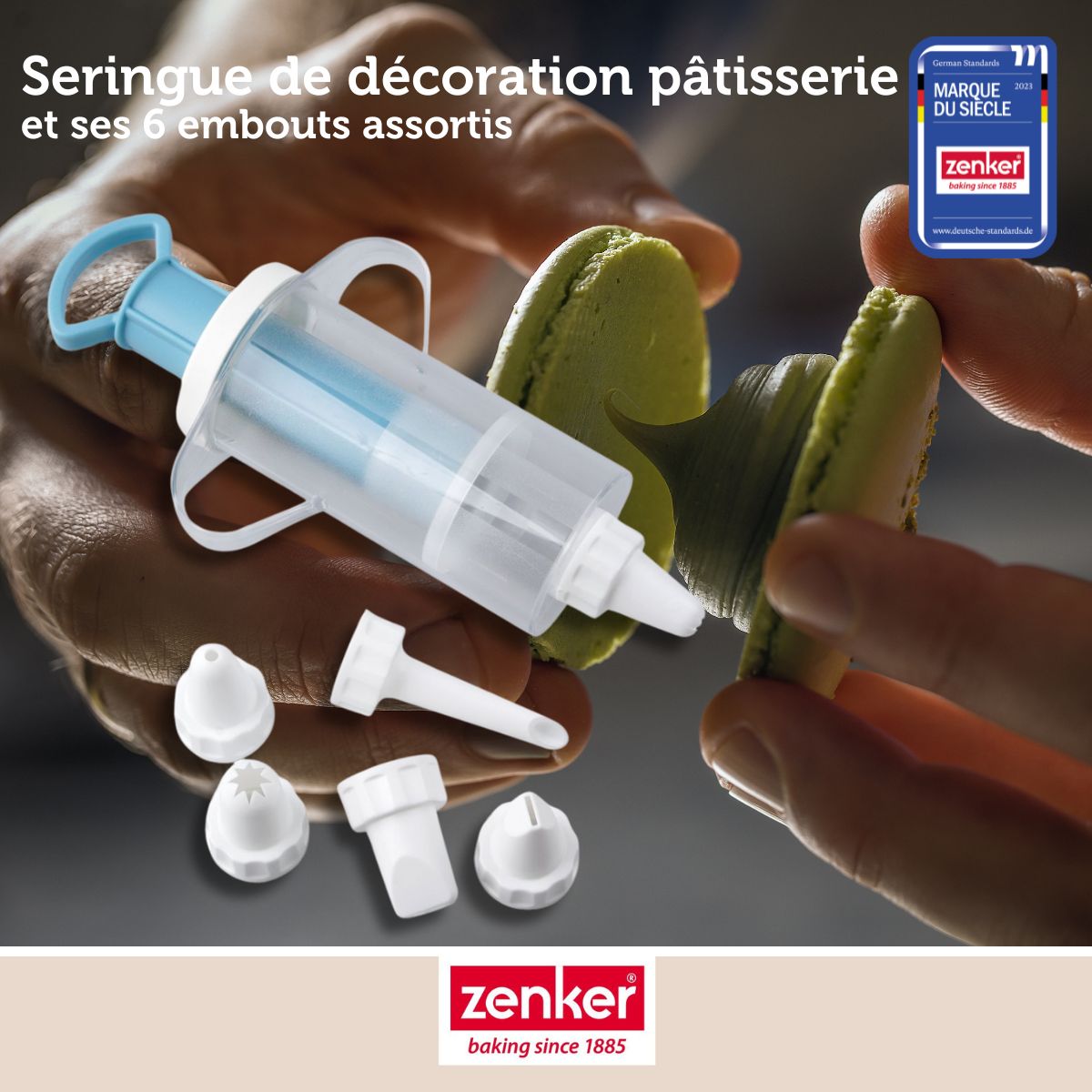 Seringue de pâtisserie et 6 embouts Zenker Sweet Sensation Zenker - Mathon - 2