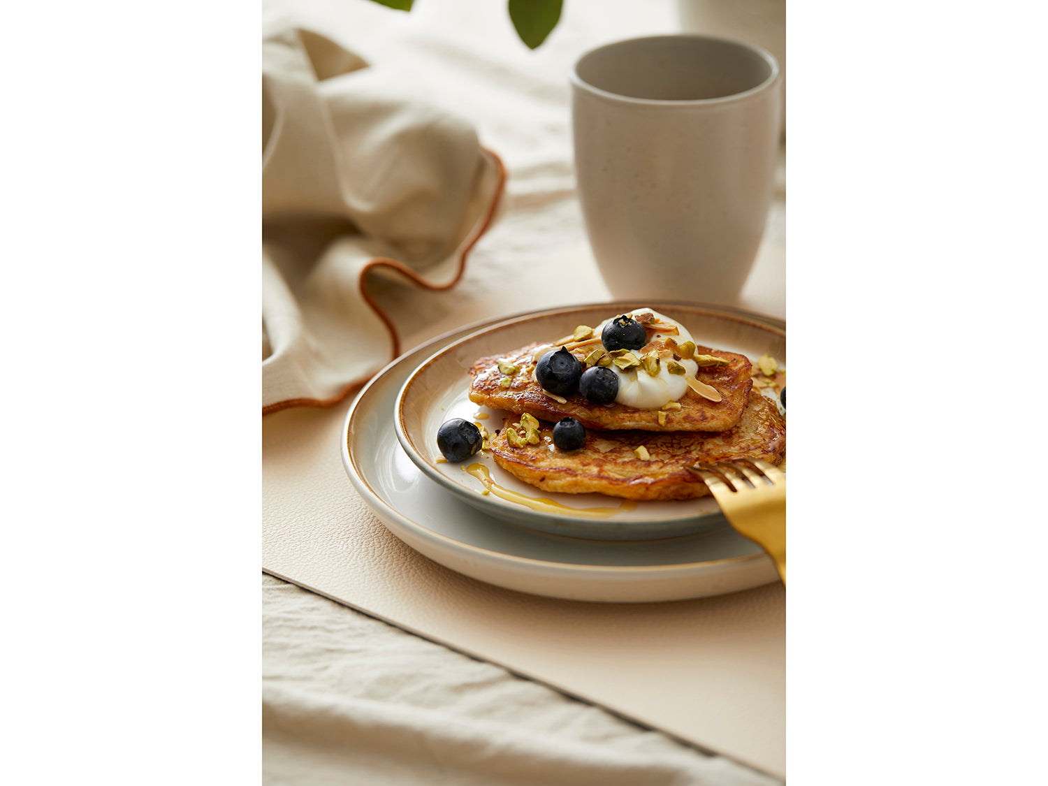 Assiette GASTRO en grès Crème/Crème Bitz - Mathon - 7