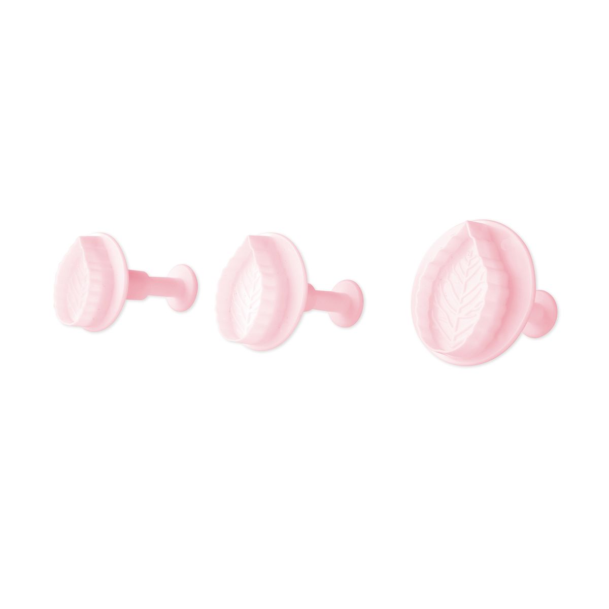 Lot de 3 emporte-pièces poussoir motif feuille Zenker Sweet Sensation Zenker - Mathon - 6