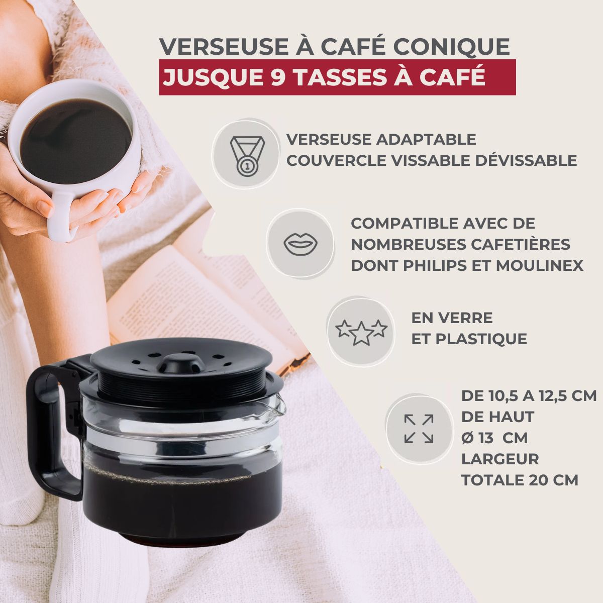 Verseuse adaptable pour cafetière Fackelmann - Mathon - 3