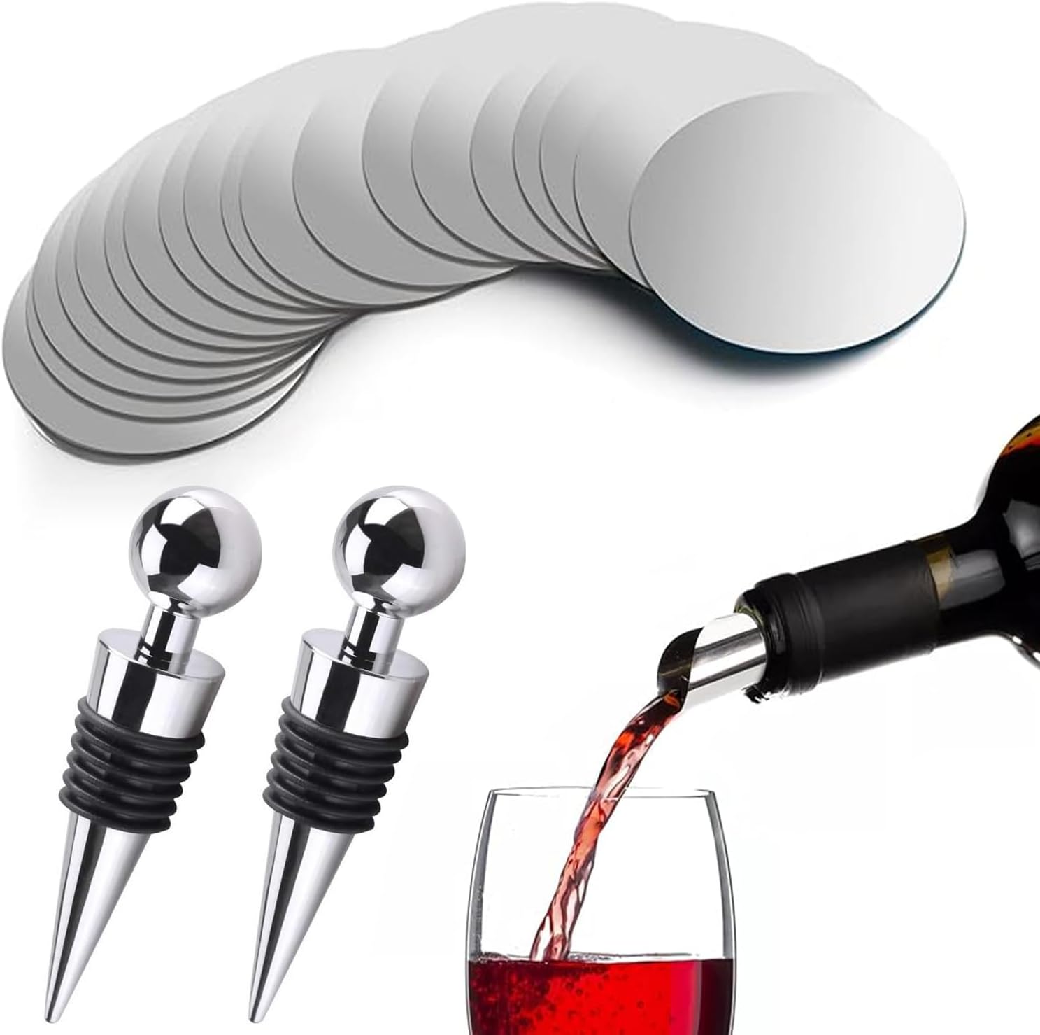 Lot de 20 Becs Verseurs et 2 Bouchons de Vin Vendos85 - Mathon