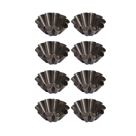 Lot de 8 moules à briochettes 6 cm Gobel - Mathon - 1