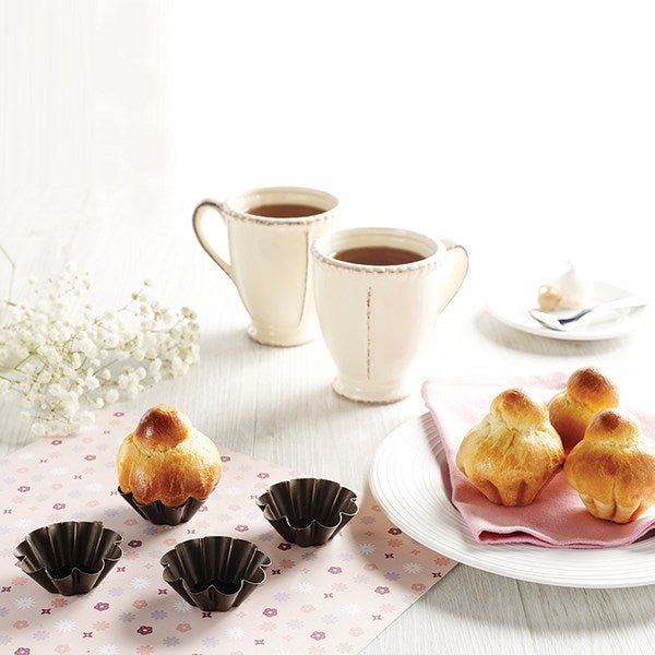 Lot de 8 moules à briochettes 6 cm Gobel - Mathon - 2