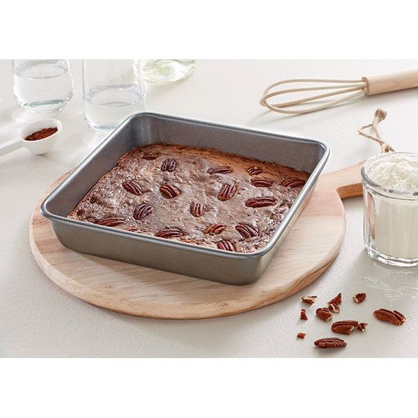 Lot moule à manqué carré 23 cm et moule à cake 25 cm acier revêtement antiadhérent Mathon - Mathon - 3