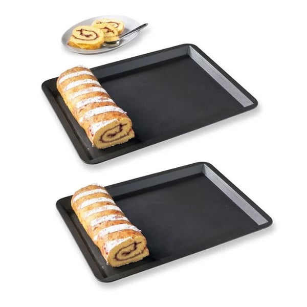 Lot 2 plaques à pâtisserie anti-adhérentes 40 cm Mathon - Mathon
