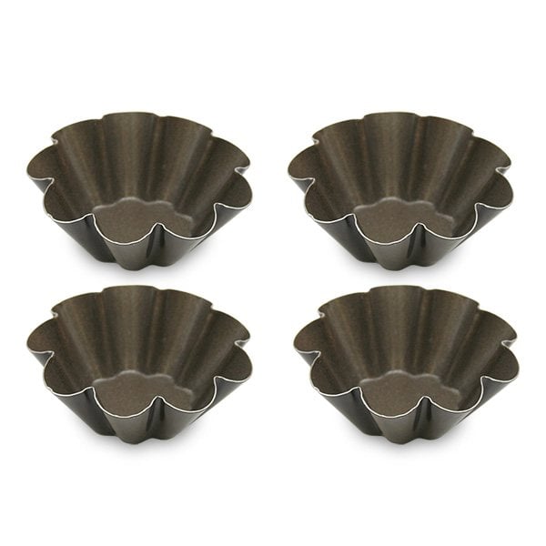 4 Moules à briochettes individuels 6 cm Gobel - Mathon - 1