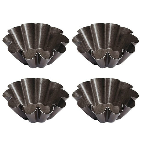 Lot de 4 Moules à briochettes individuels 8 cm Gobel - Mathon - 1