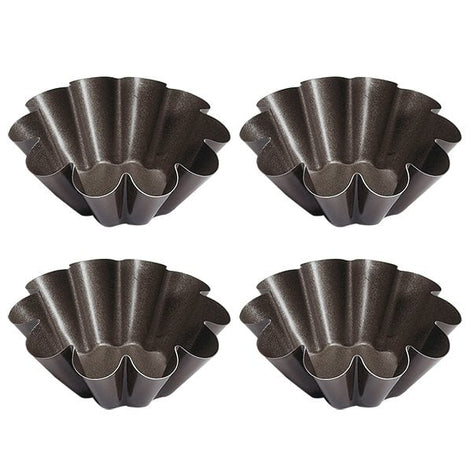 Lot de 4 Moules à briochettes individuels 8 cm Gobel - Mathon - 1