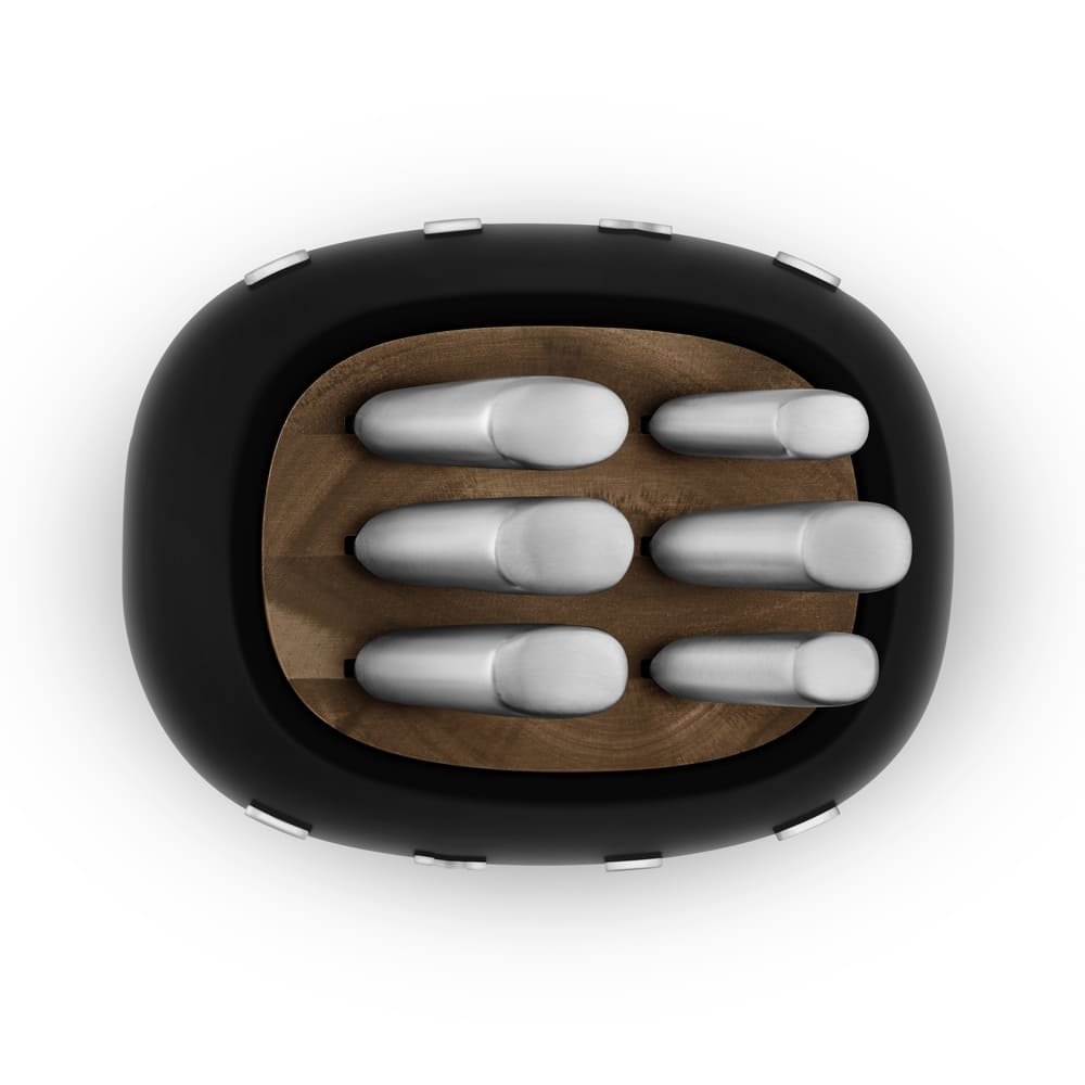 Bloc de 6 couteaux inox Noir Smeg - Mathon - 3